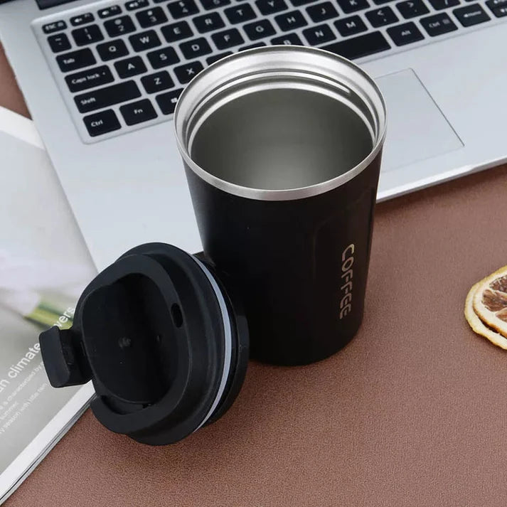 Coffee Mug Stainless Steel | Temperature Display | Insulated Water Bottle