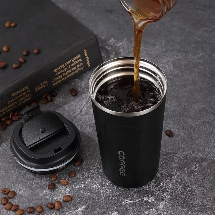 Coffee Mug Stainless Steel | Temperature Display | Insulated Water Bottle