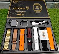 DT900 ULTRA 9 | GOLDEN EDITION | Smart Watch Sports Edition – 7 Straps