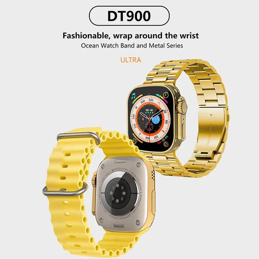DT900 ULTRA 9 | GOLDEN EDITION | Smart Watch Sports Edition – 7 Straps